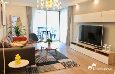 2 brm with floor heating in Jing'an, line 7